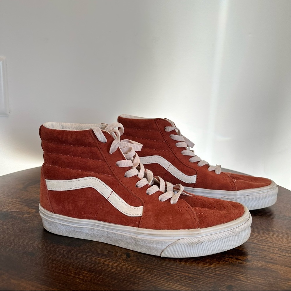 Vans Pig Suede Sk8-Hi burnt brick suede